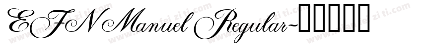 EFN Manuel Regular字体转换